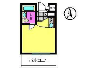 JR阪和線 日根野駅 徒歩33分 5階建 築37年(ワンルーム/5階)の間取り写真