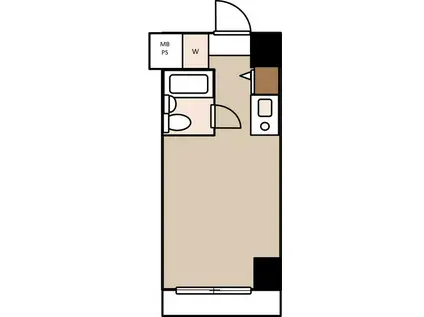 クリオ鶴見ファースト(ワンルーム/5階)の間取り写真