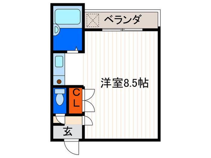 山椒200(ワンルーム/2階)の間取り写真
