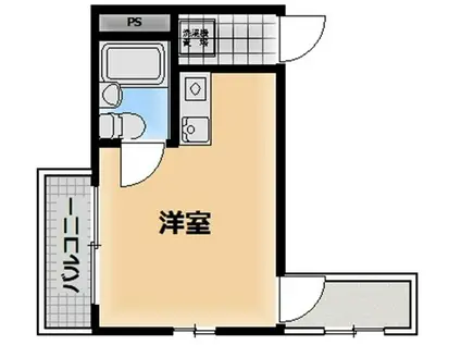 グランニュ日吉(ワンルーム/2階)の間取り写真