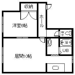コーポクラフト(1LDK/1階)の間取り写真