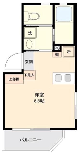 アイリス神楽坂(ワンルーム/5階)の間取り写真