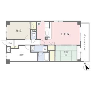 エストマール川名(3LDK/3階)の間取り写真