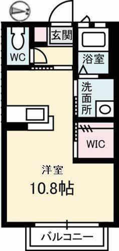 G HOUSE(ワンルーム/2階)の間取り写真