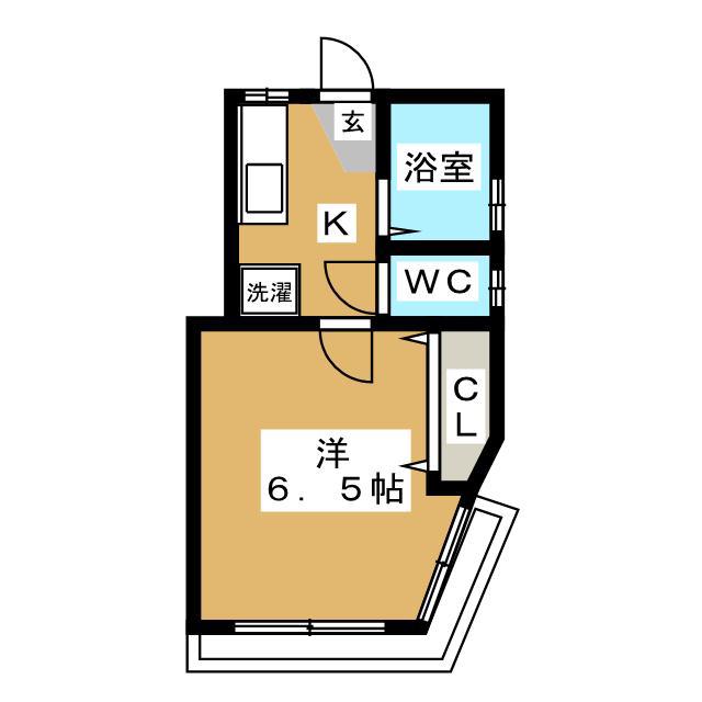 CASASMATE(1K/2階)の間取り写真