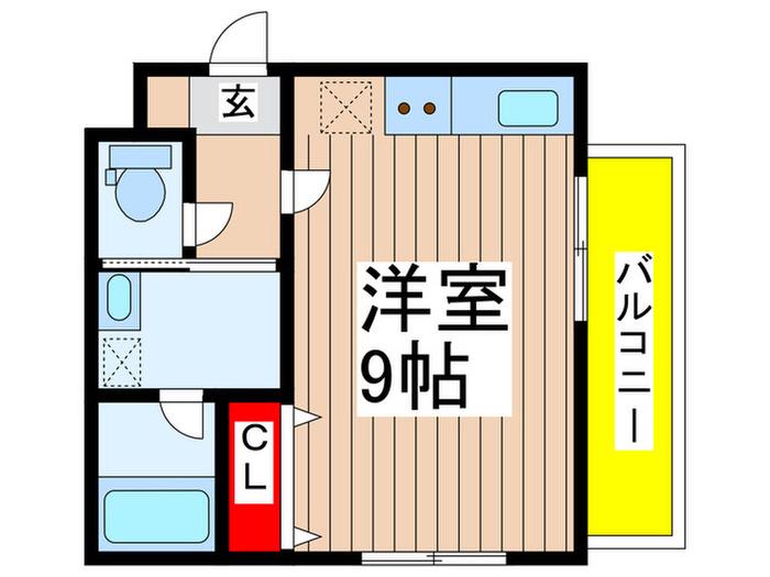 サムティレジデンス船橋海神(ワンルーム/3階)の間取り写真