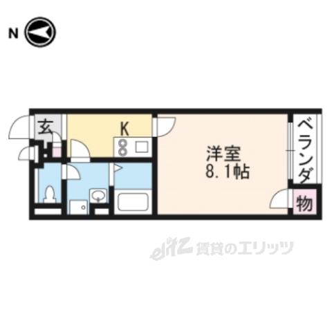 レオネクストますが(1K/2階)の間取り写真