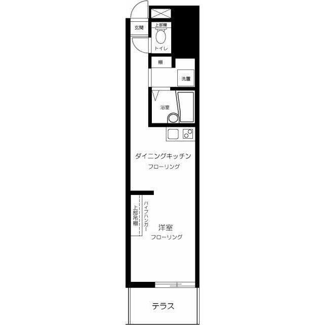 マルティプレックス要町(1DK/1階)の間取り写真
