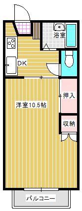 セジュール新南新屋(1K/1階)の間取り写真