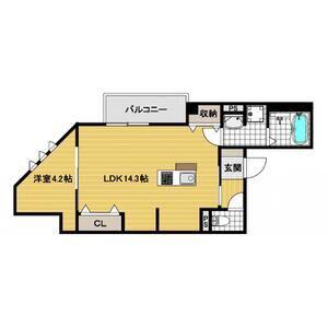 MAISON PRIMERO(1LDK/1階)の間取り写真