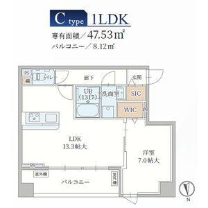 LE MOBI 天神橋(1LDK/5階)の間取り写真