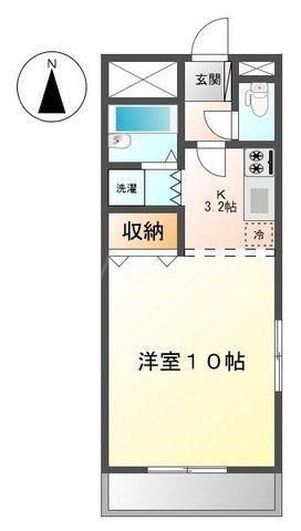 エポックハイム2000(1K/1階)の間取り写真