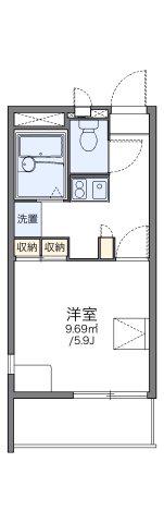 レオパレス西神(1K/1階)の間取り写真