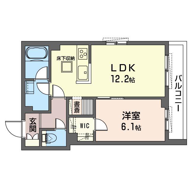 エクラージュ本駒込(1LDK/1階)の間取り写真