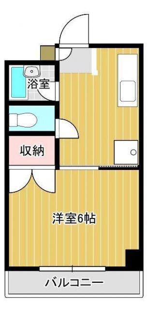 LA GRACE 壱番館(1K/3階)の間取り写真