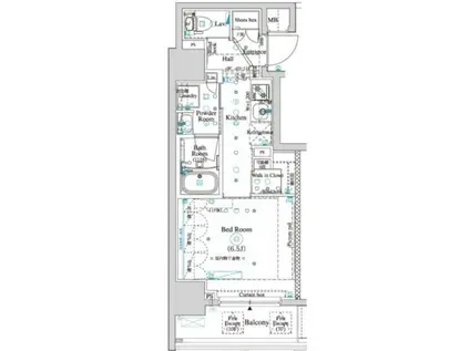 ARKMARK四谷左門町 アークマーク(1K/7階)の間取り写真