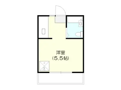 ドリーム勝浦(1K/1階)の間取り写真