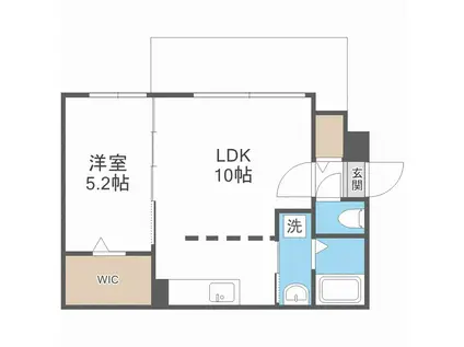 NOCE円山(1LDK/4階)の間取り写真
