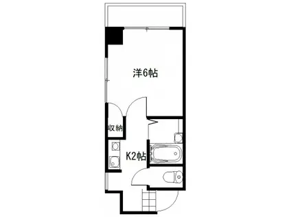 IH7ビル(1K/5階)の間取り写真
