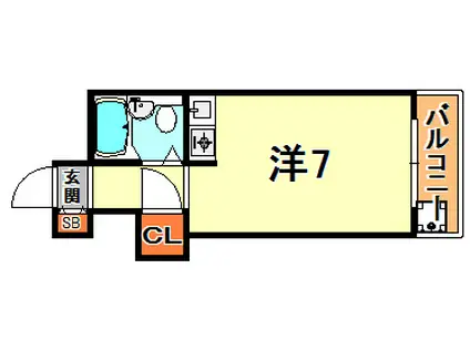 グレイス芦屋(ワンルーム/3階)の間取り写真