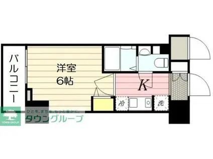 N-STAGE 三郷(1K/9階)の間取り写真