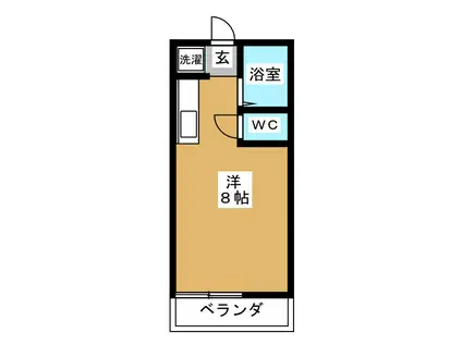 メゾンN(ワンルーム/2階)の間取り写真