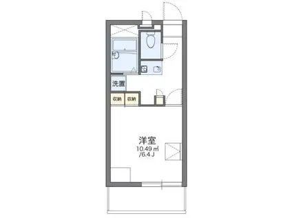 レオパレスJOY(1K/3階)の間取り写真