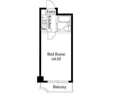 エクセル8TH(1K/4階)の間取り写真