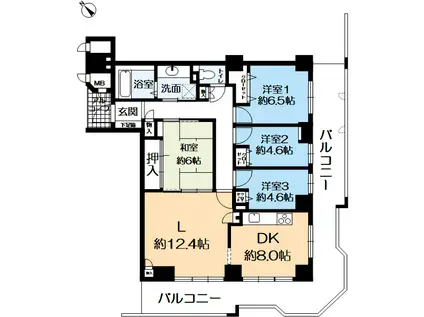 ティオ舞子(4LDK/20階)の間取り写真