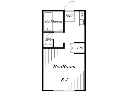 ネオ・リビエールI(1K/1階)の間取り写真