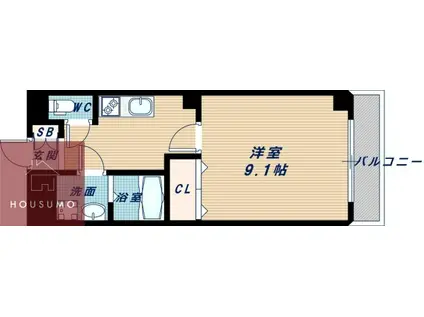 アベニューグリーンリーフ(1K/1階)の間取り写真