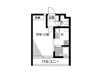 ラフィネ王子(1K/3階)の間取り写真