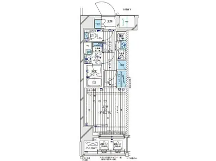 メインステージ横濱阪東橋(1K/3階)の間取り写真