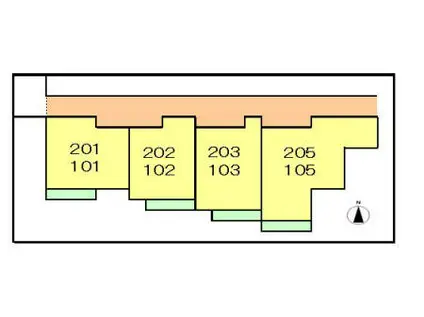 アレスグリュック(1K/1階)の間取り写真