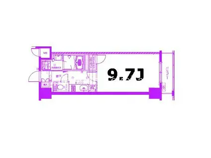 フェニックス新横濱クアトロ(1K/9階)の間取り写真