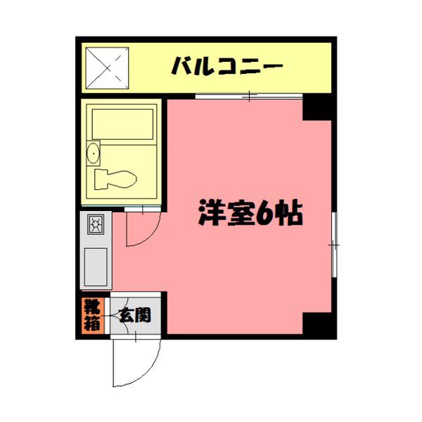 サングレース西明石(ワンルーム/3階)の間取り写真