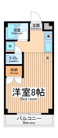 セントラルコーワ(ワンルーム/1階)の間取り写真