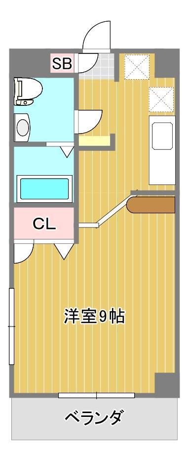 ツインヴィレッジ(ワンルーム/3階)の間取り写真