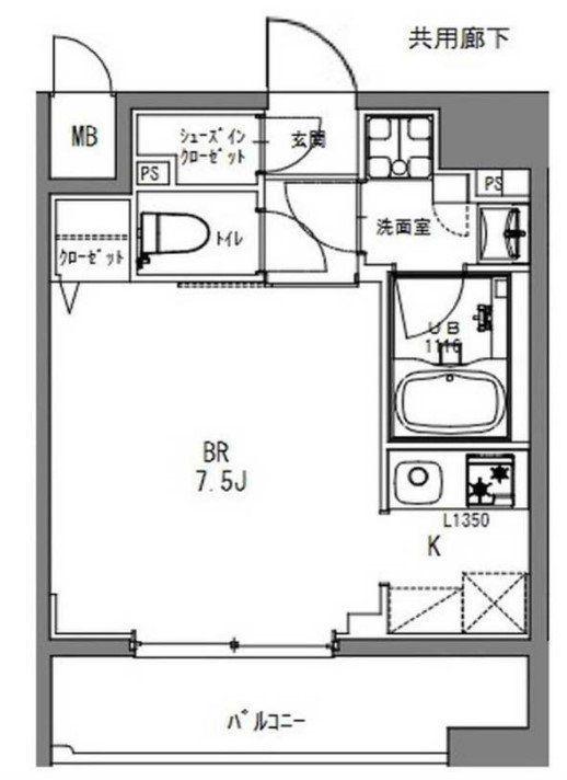 LA DOUCEUR秋葉原(ワンルーム/8階)の間取り写真