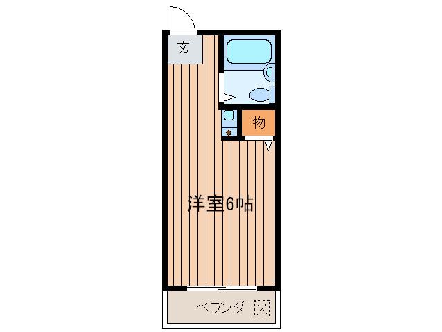 フルーレメゾンタムラ(ワンルーム/2階)の間取り写真