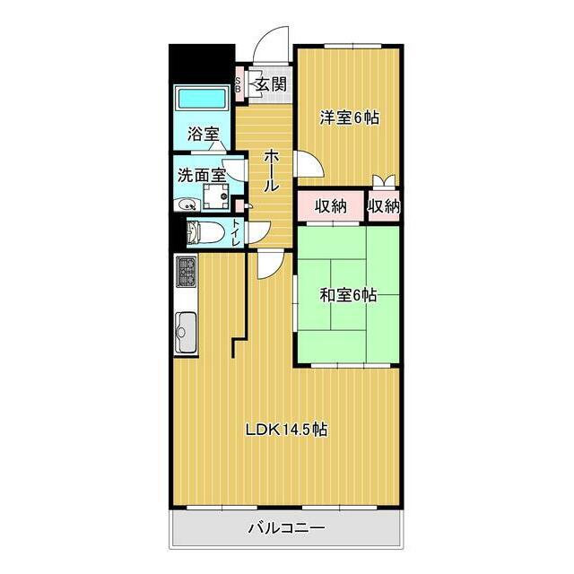 ステーションプラザII(2LDK/7階)の間取り写真