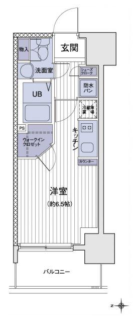 エスティメゾン大島(ワンルーム/5階)の間取り写真