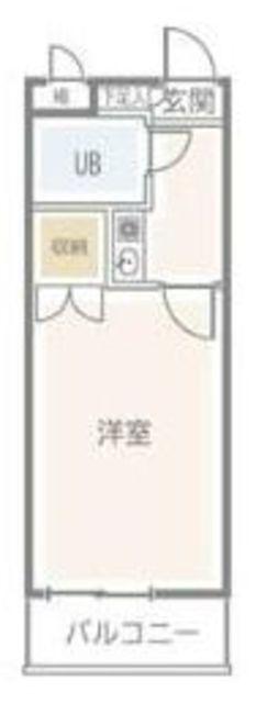 マシャンブル川口(1K/4階)の間取り写真