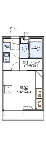 レオパレスシャトレーンII(1K/3階)の間取り写真