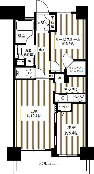 クリオ入谷(1SLDK/2階)の間取り写真