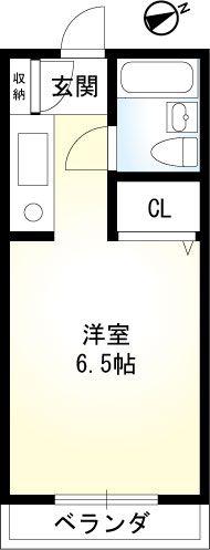 井上企画ビル(1K/3階)の間取り写真