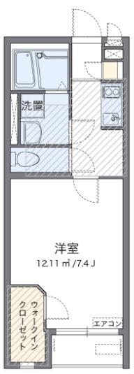 コーポ 地純(1K/1階)の間取り写真