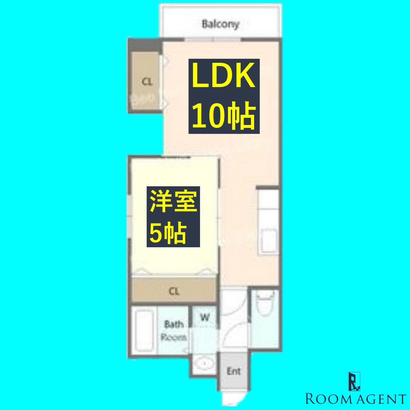 エルザ センティア筒井(1LDK/4階)の間取り写真