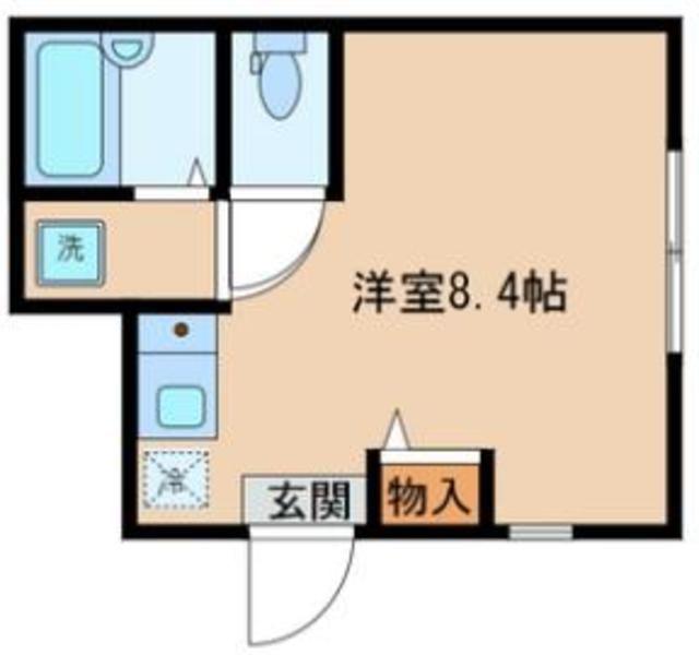 アペックス・下高井戸II(ワンルーム/1階)の間取り写真