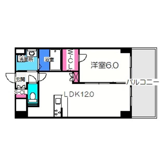 リッツラムセスIII番館(1LDK/5階)の間取り写真